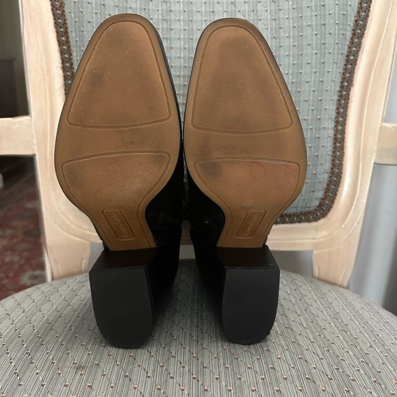 FrancoSarto Black Leather Ankle Boots size 7 - Picture 5 of 8